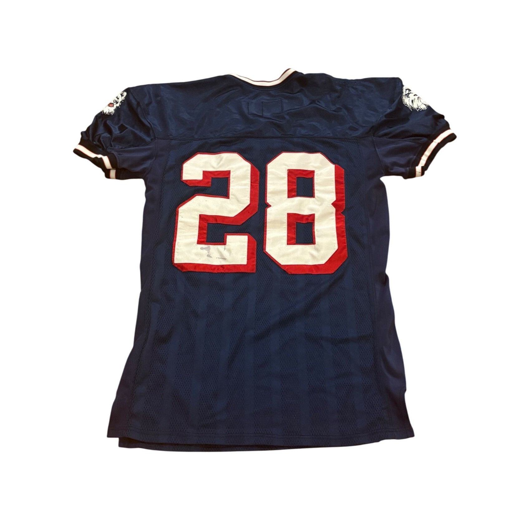 Reebok Vintage 90's Reebok UConn Huskies #28 Game Worn Football Jer Size US XL / EU 56 / 4 - 2 Thumbnail