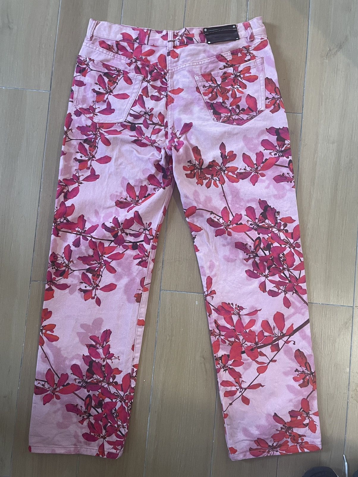 Dries Van Noten Dries denim garden print Size 31" - 3 Thumbnail