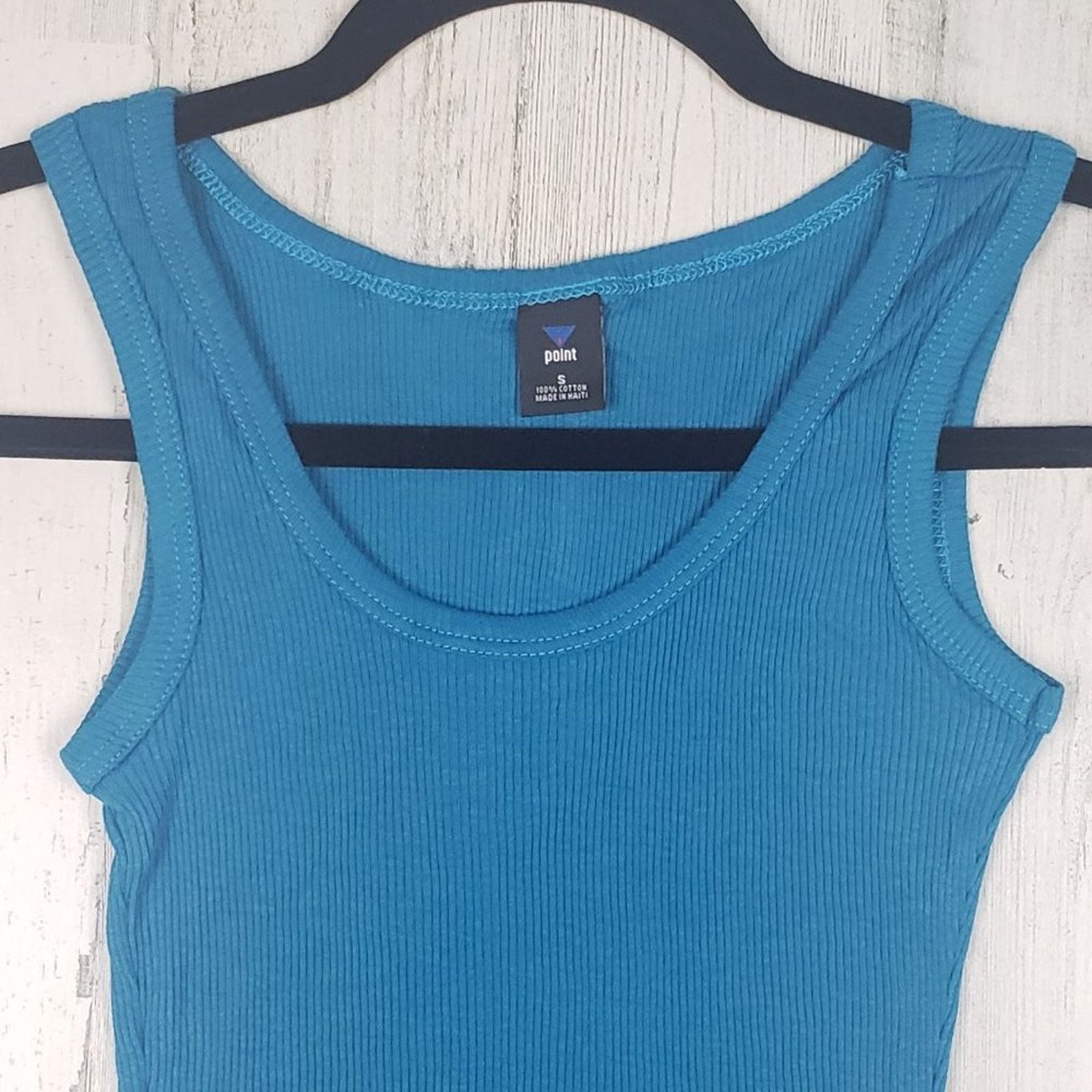 Other NWOT Point Sportswear Teal Blue Ribbed Tank Top Size Medium Size M / US 6-8 / IT 42-44 - 2 Thumbnail