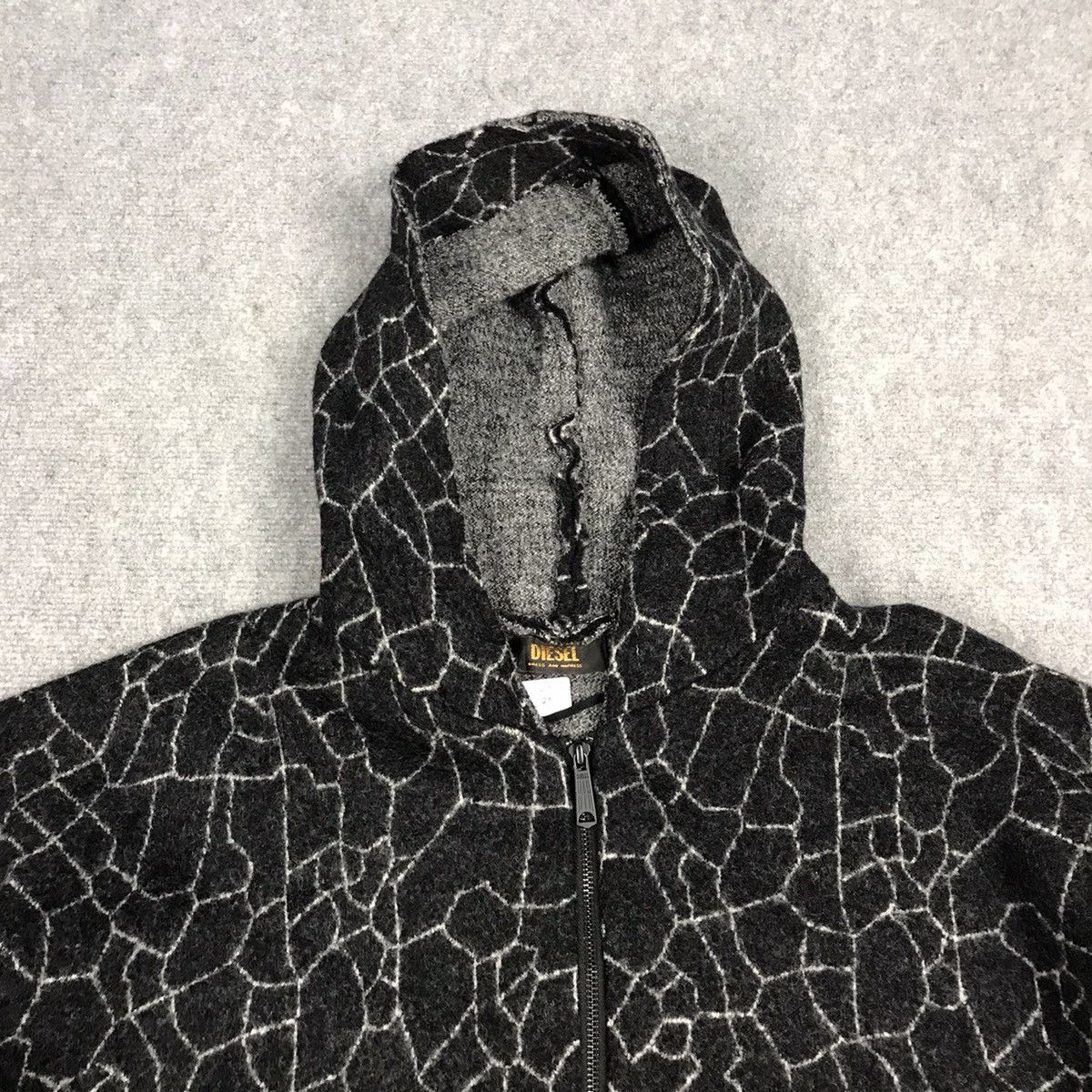 Diesel DIESEL WOOL OVERSIZE SHORT SLEEVE HOODIES JACKET Size US M / EU 48-50 / 2 - 2 Thumbnail