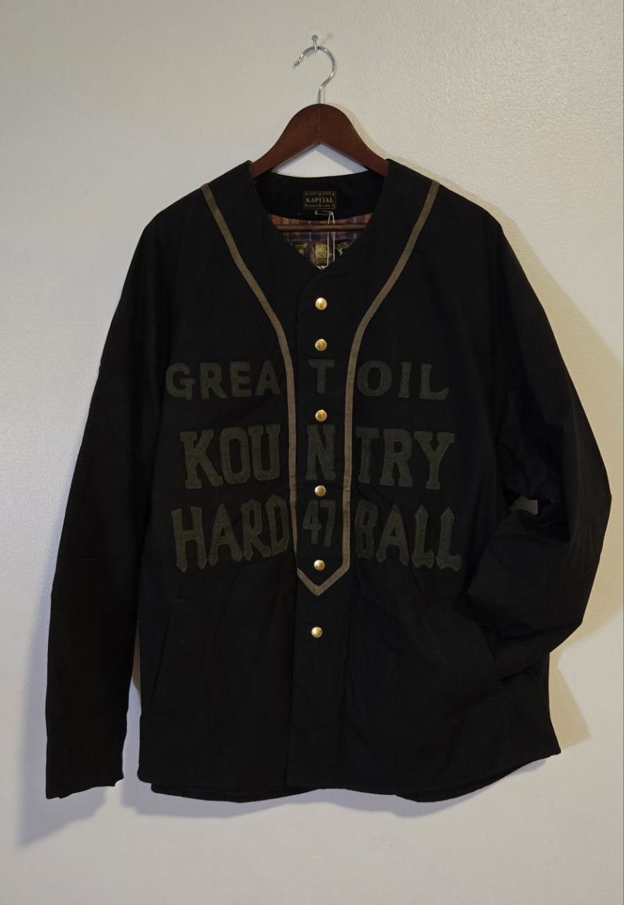 Cotton Weather Oil Coated Baseball Blouson