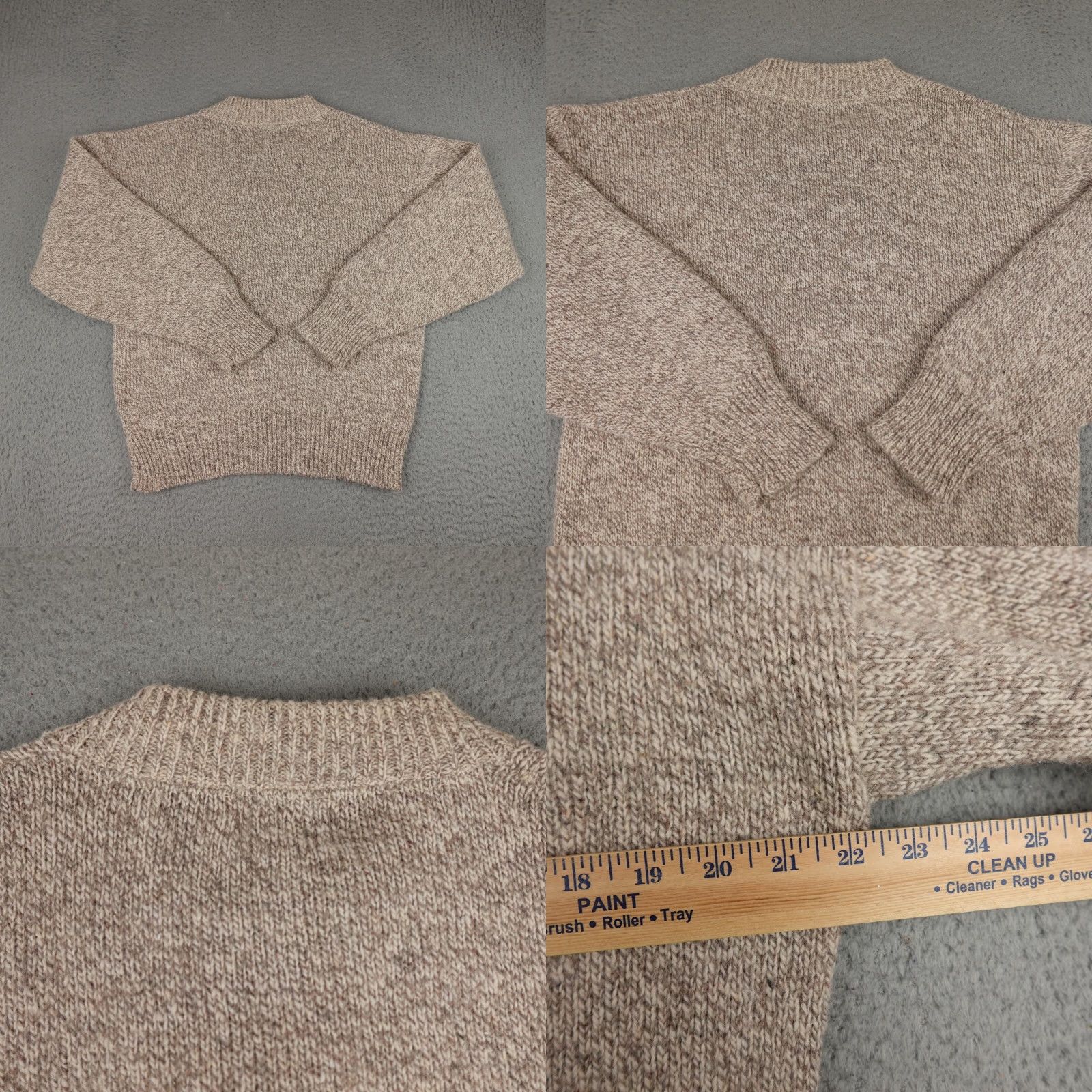 Vintage VINTAGE Victoria Dry Goods Sweater Mens L Brown Chunky Knit Henley USA Made Size US L / EU 52-54 / 3 - 8 Thumbnail