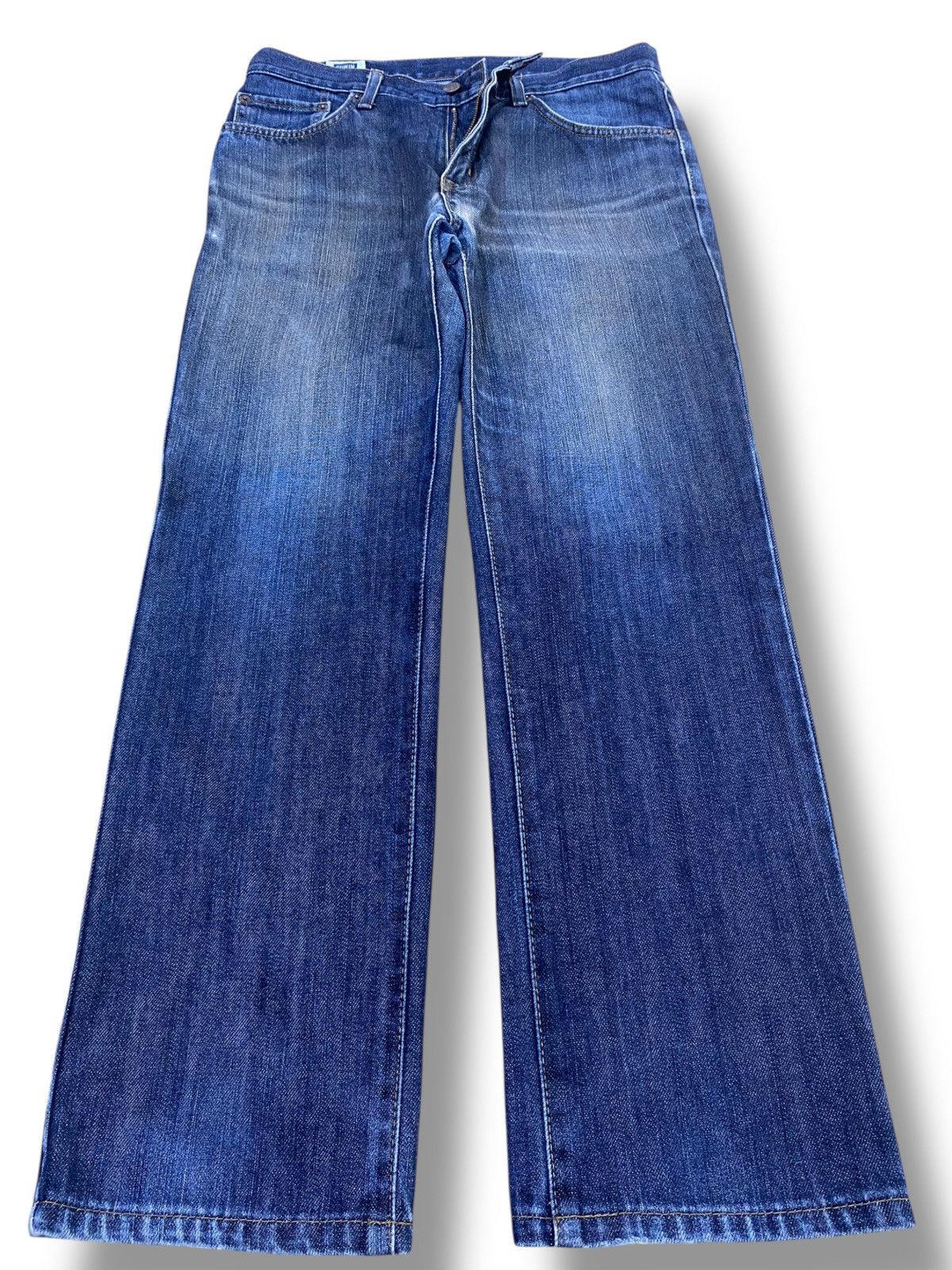 Edwin Edwin Whiskers Dark Blue Wash Style Loose Jeans Size US 30 / EU 46 - 1 Thumbnail