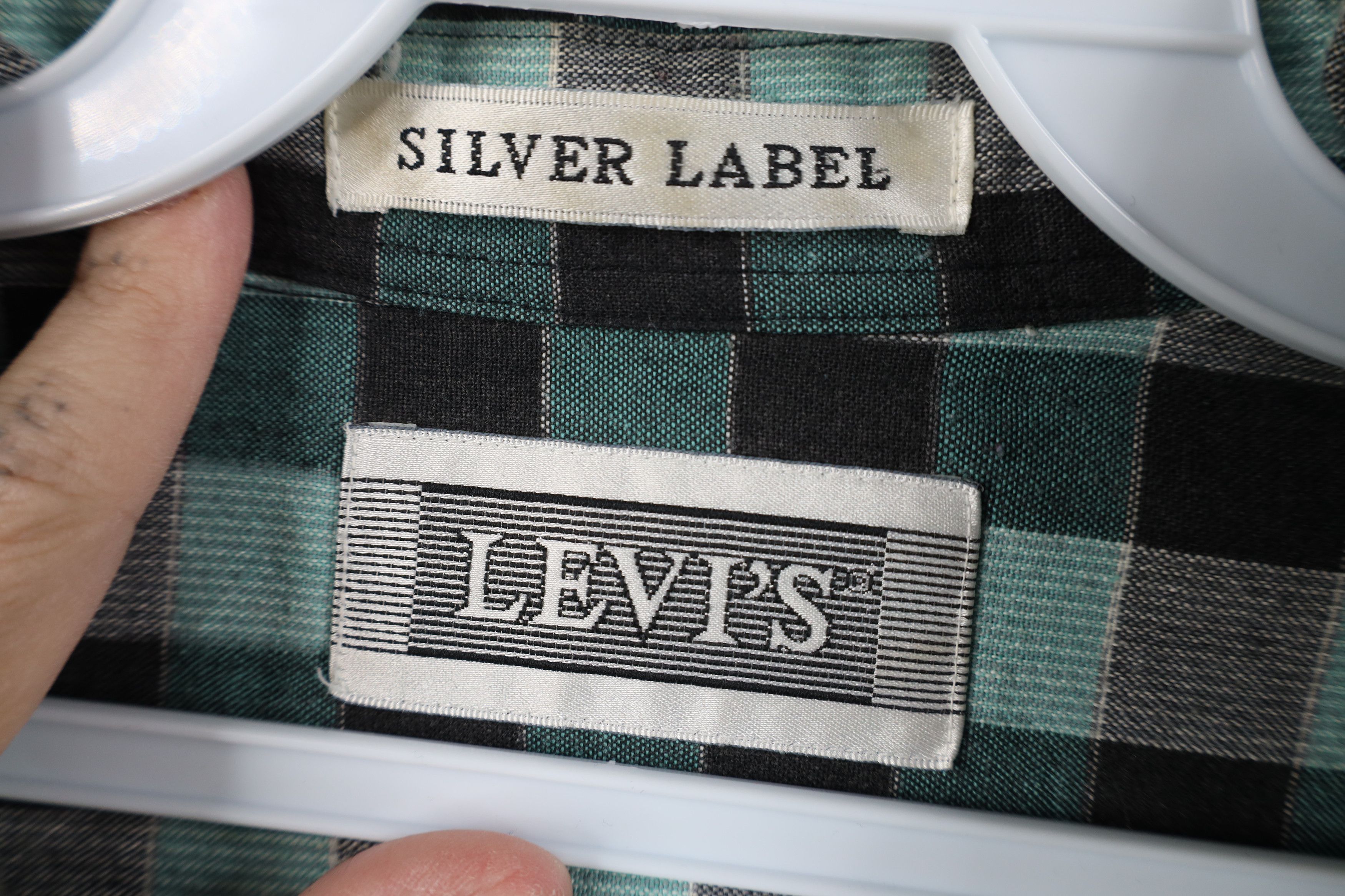 Levi's Vintage 80s Levis Big E Silver Label Collared Button Shirt Size US XL / EU 56 / 4 - 8 Thumbnail