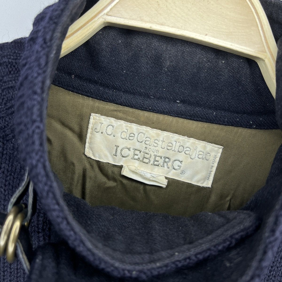 Iceberg × Jean Charles De Castelbajac JC de Castelbajac pour ICEBERG Vintage 80s Wool Navy Jacket Size US M / EU 48-50 / 2 - 6 Thumbnail