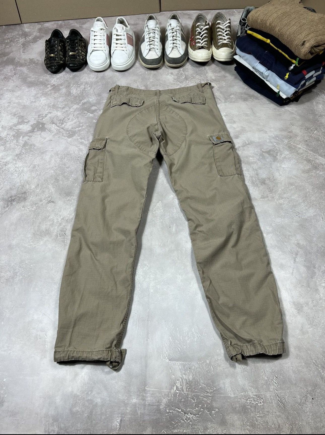Carhartt × Vintage Vintage Carhartt Distressed Y2k Cargo Pants Size US 30 / EU 46 - 2 Thumbnail