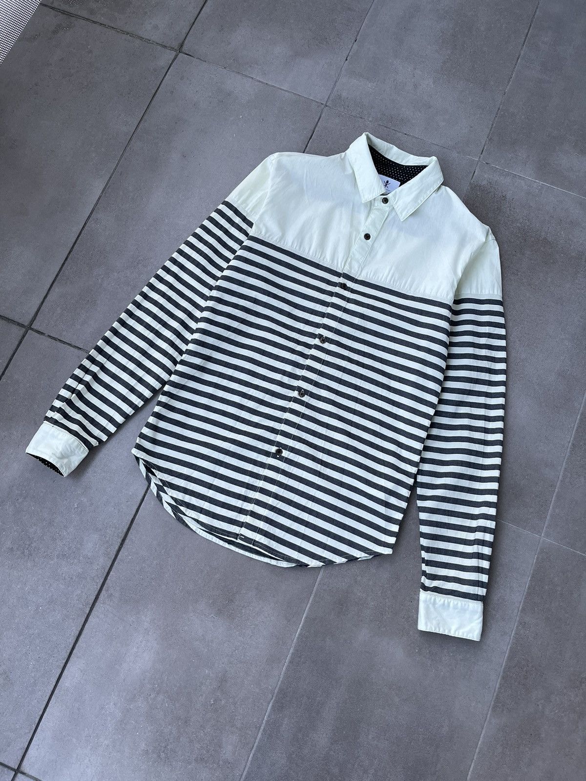 Opening Ceremony SS13 Adidas X Openning Ceremony Stripped Cream Shirt Size US M / EU 48-50 / 2 - 4 Thumbnail