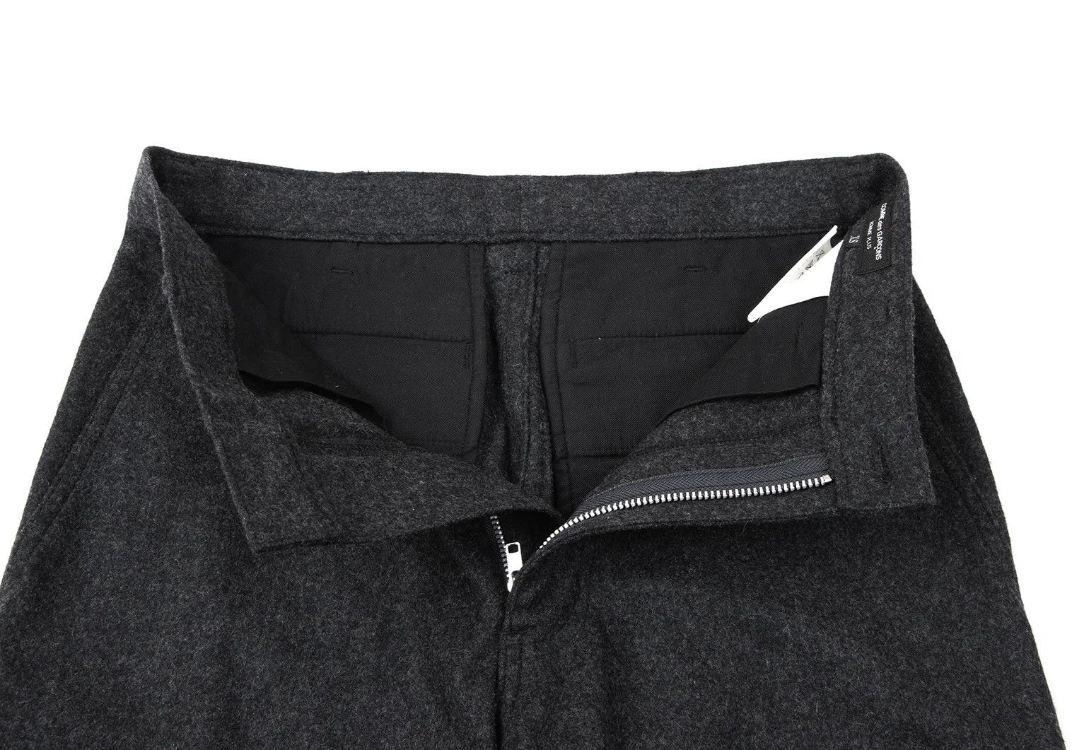 Comme des Garcons Homme Plus Wool-Nylon Light Melton Pants in Dark Gray XS Size US 30 / EU 46 - 5 Thumbnail