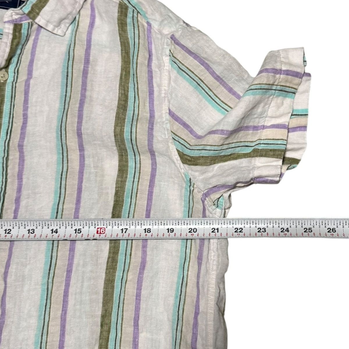 Vineyard Vines Vineyard Vines Linen Striped Casual Button Up Shirt Men's L Size US L / EU 52-54 / 3 - 7 Thumbnail