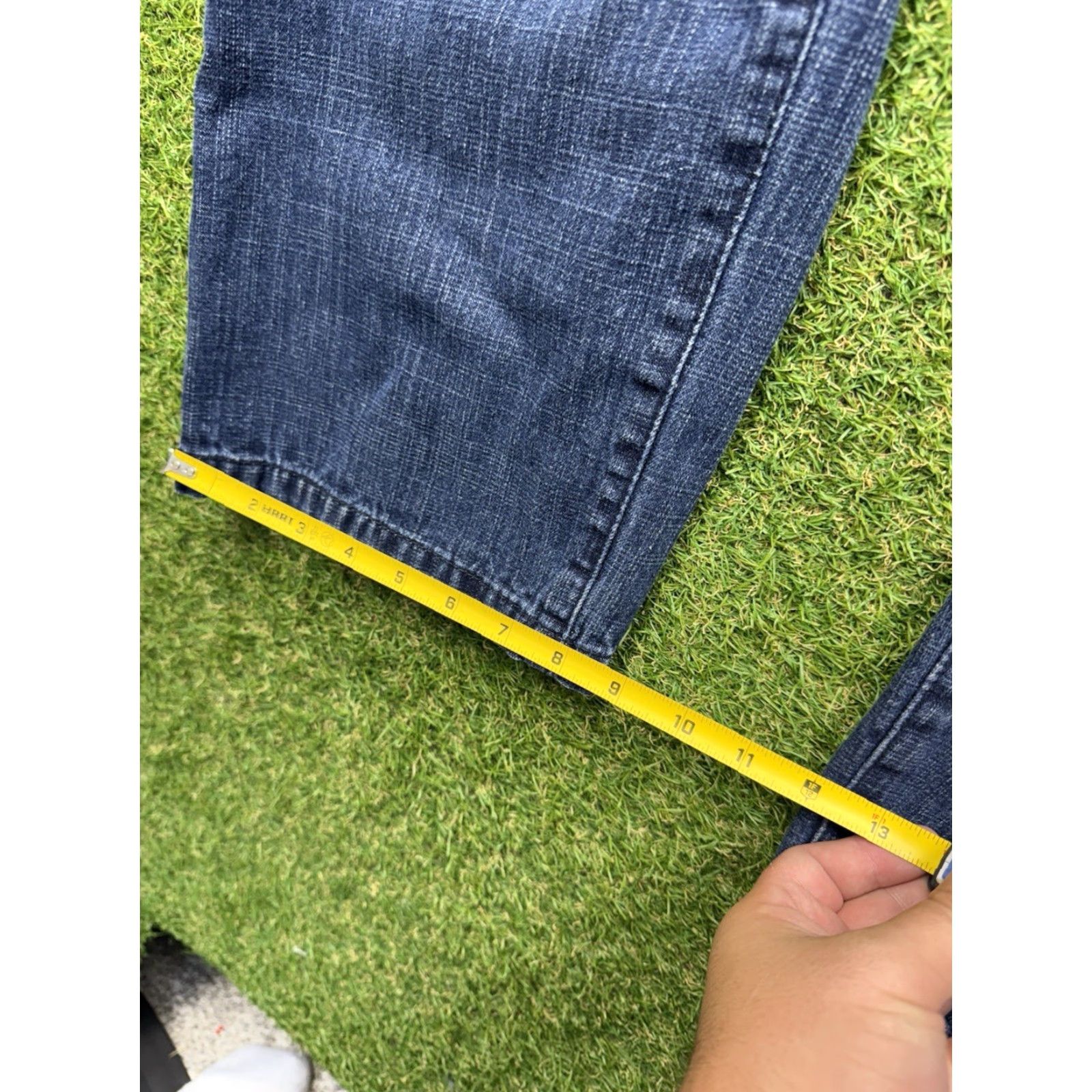 Vintage VINTAGE Helix Jeans Mens 40x32 Slim Straight Leg Baggy Grunge Punk Blue Denim Size US 40 / EU 56 - 5 Thumbnail