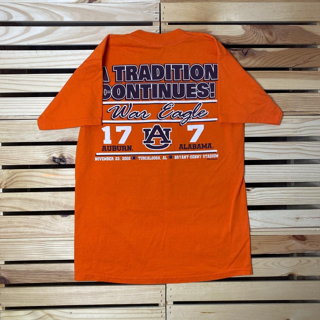 Fruit Of The Loom Vintage Auburn University Tigers Orange Tee Size Medium Size US M / EU 48-50 / 2 - 2 Thumbnail