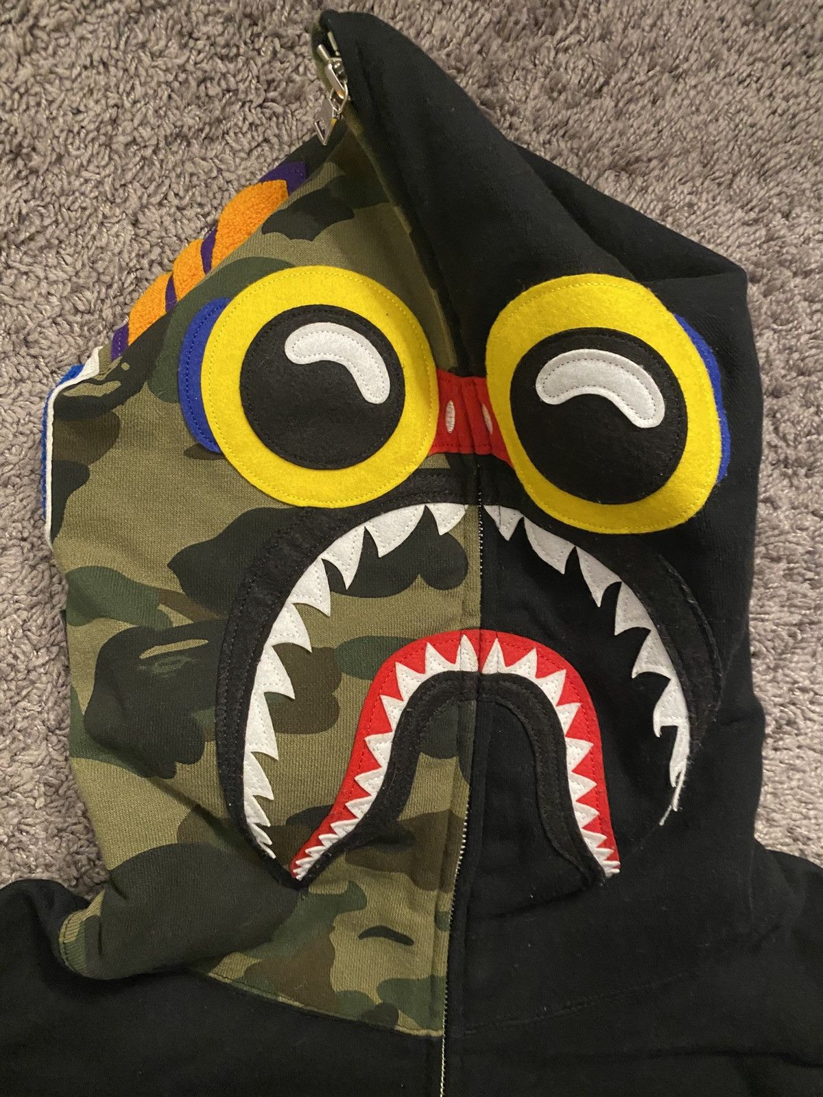 Bape × Hebru Brantley BAPE x Hebru Brantley Flyboy Shark Full Zip Hoodie Size US XXL / EU 58 / 5 - 2 Thumbnail