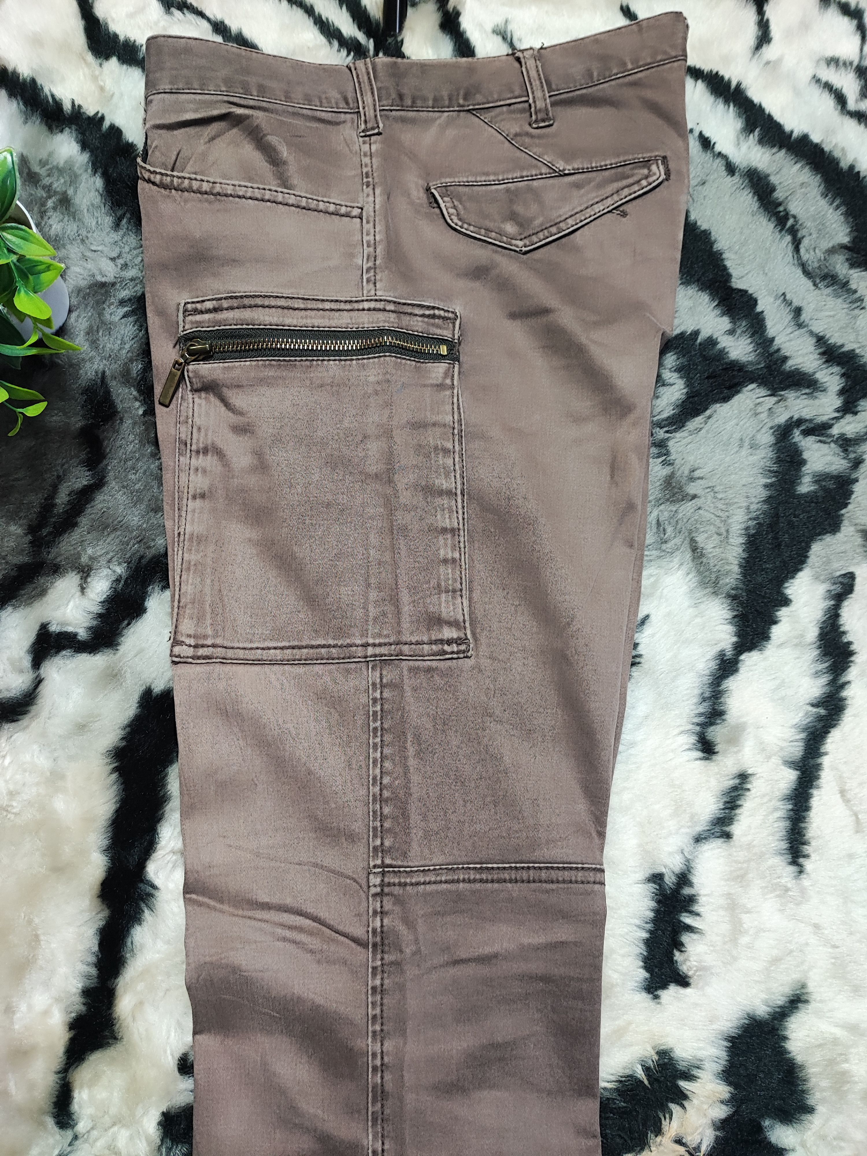 Eternal × OVER THE STRiPES × Takeo Kikuchi Takeo Kikuchi HICKORY Striped Cargo Pants ziper Pocket Size US 31 - 18 Thumbnail