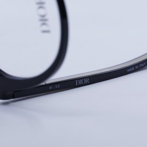 Dior Dior DIORSPIRITO RI 1000 Eyeglasses Black 51mm Round Frame Size ONE SIZE - 8 Thumbnail