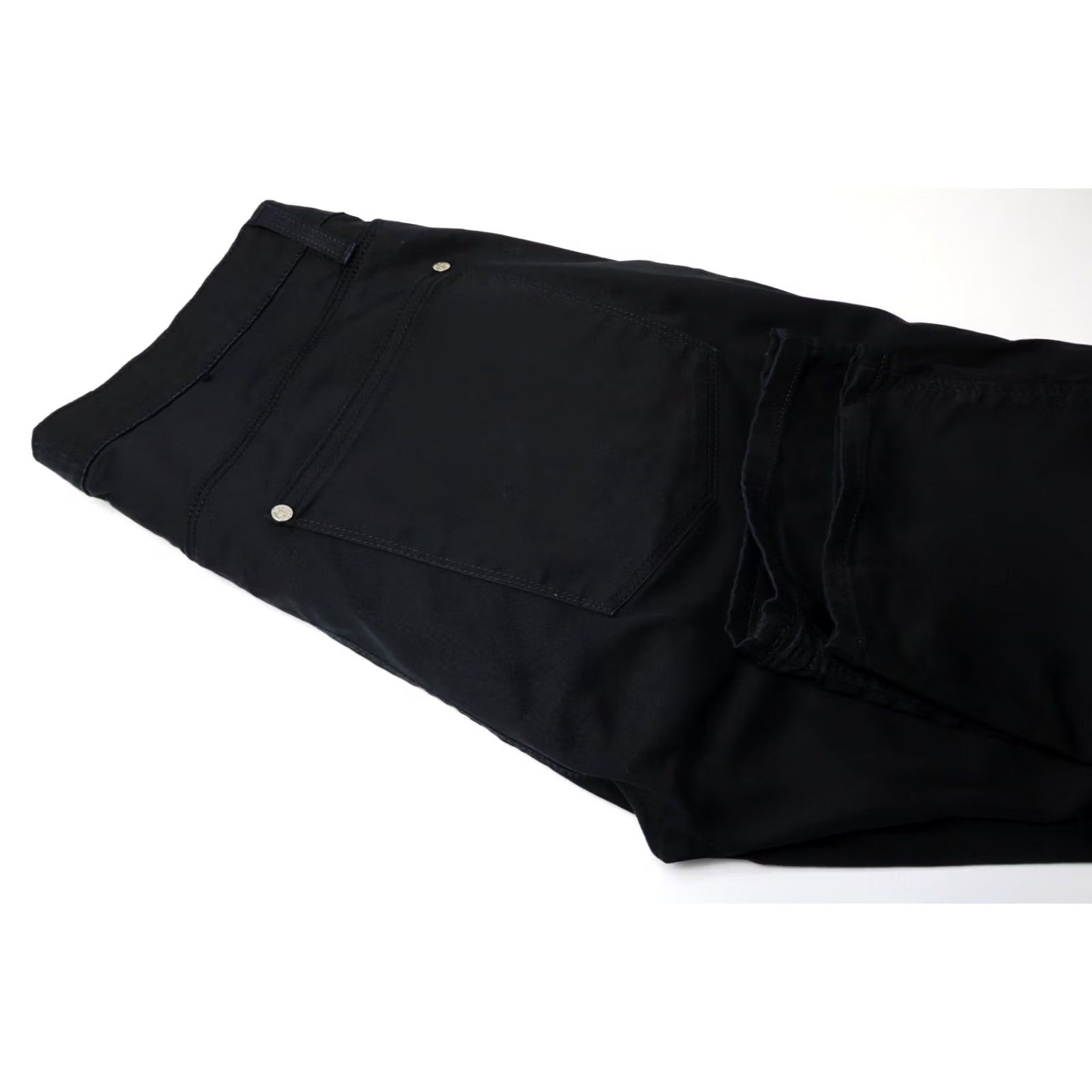 Acne Studios ACNE STUDIOS Max Satin Black Jeans Mens W33/L34 Zip Fly Stretch Slim Fit Size US 33 - 7 Thumbnail