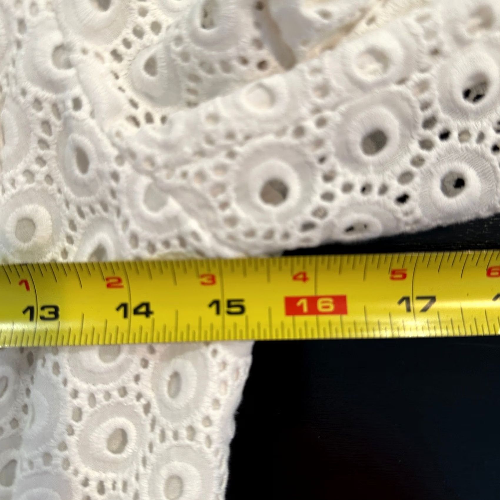 ANNE FONTAINE Anne Fontaine UGOLINE White Eyelet Cotton Button Jacket Women's Size 36 Size XS / US 0-2 / IT 36-38 - 7 Thumbnail