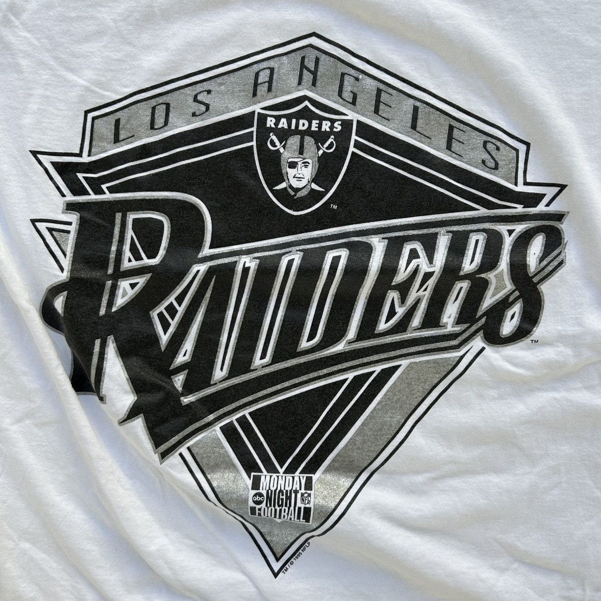 NFL Vintage 1995 Los Angeles Raiders Shirt Monday Night Football Size US XL / EU 56 / 4 - 4 Thumbnail