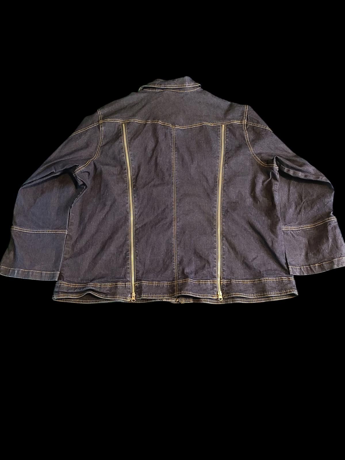 Other Ashley Stewart Women's Dark Denim Jacket Size 4XL / US 24-26 - 5 Thumbnail