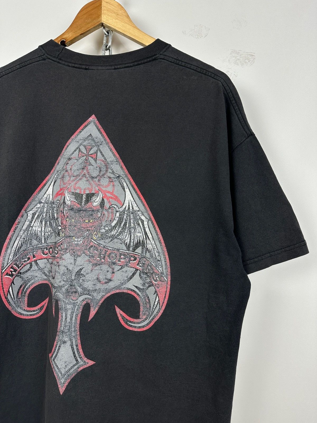 West Coast Choppers Vintage West Coast Choppers Devil Faded Black T-Shirt Size US XL / EU 56 / 4 - 5 Thumbnail
