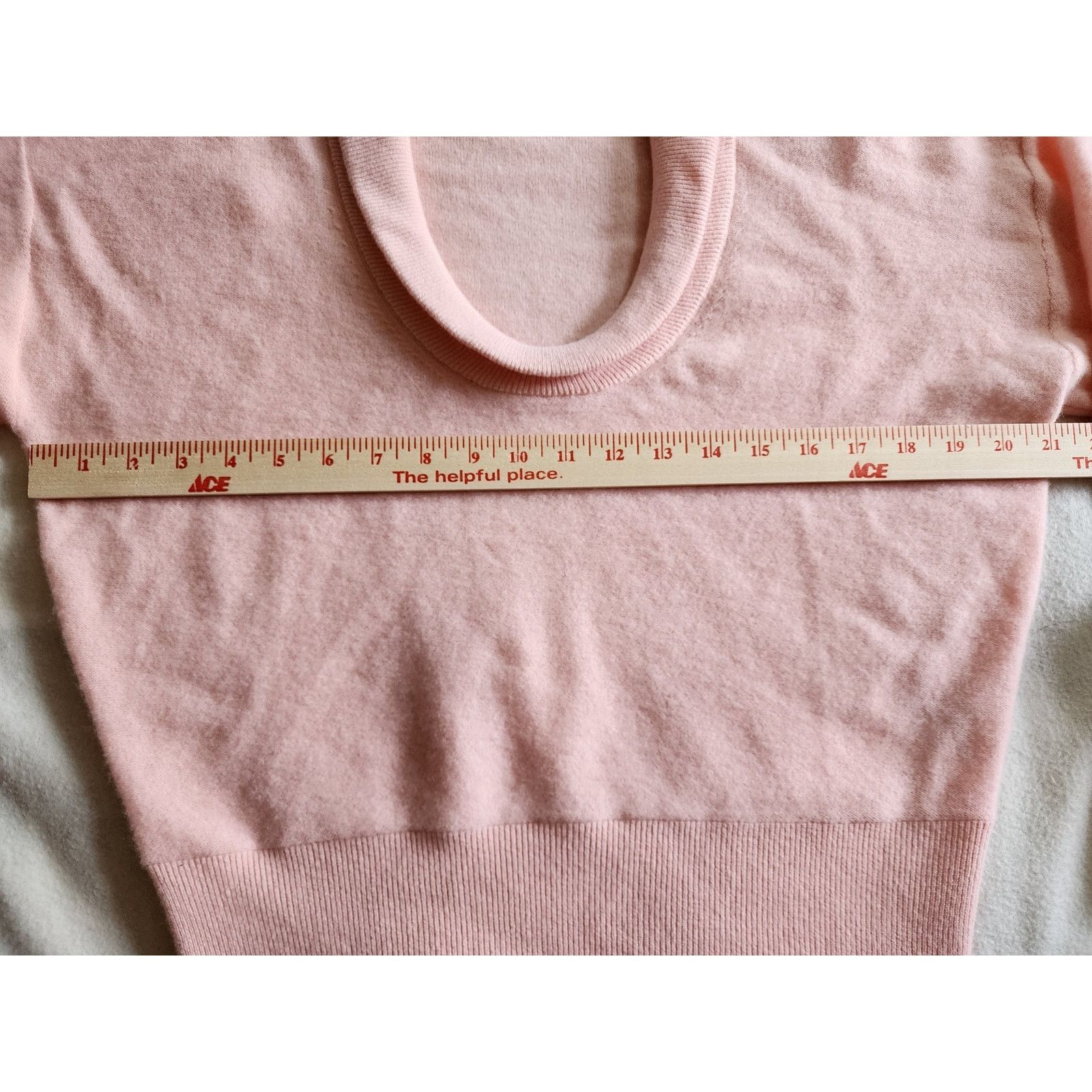 Club Monaco Club Monaco 100% Cashmere Powder Pink Sweater XS Cropped Size XS / US 0-2 / IT 36-38 - 6 Thumbnail