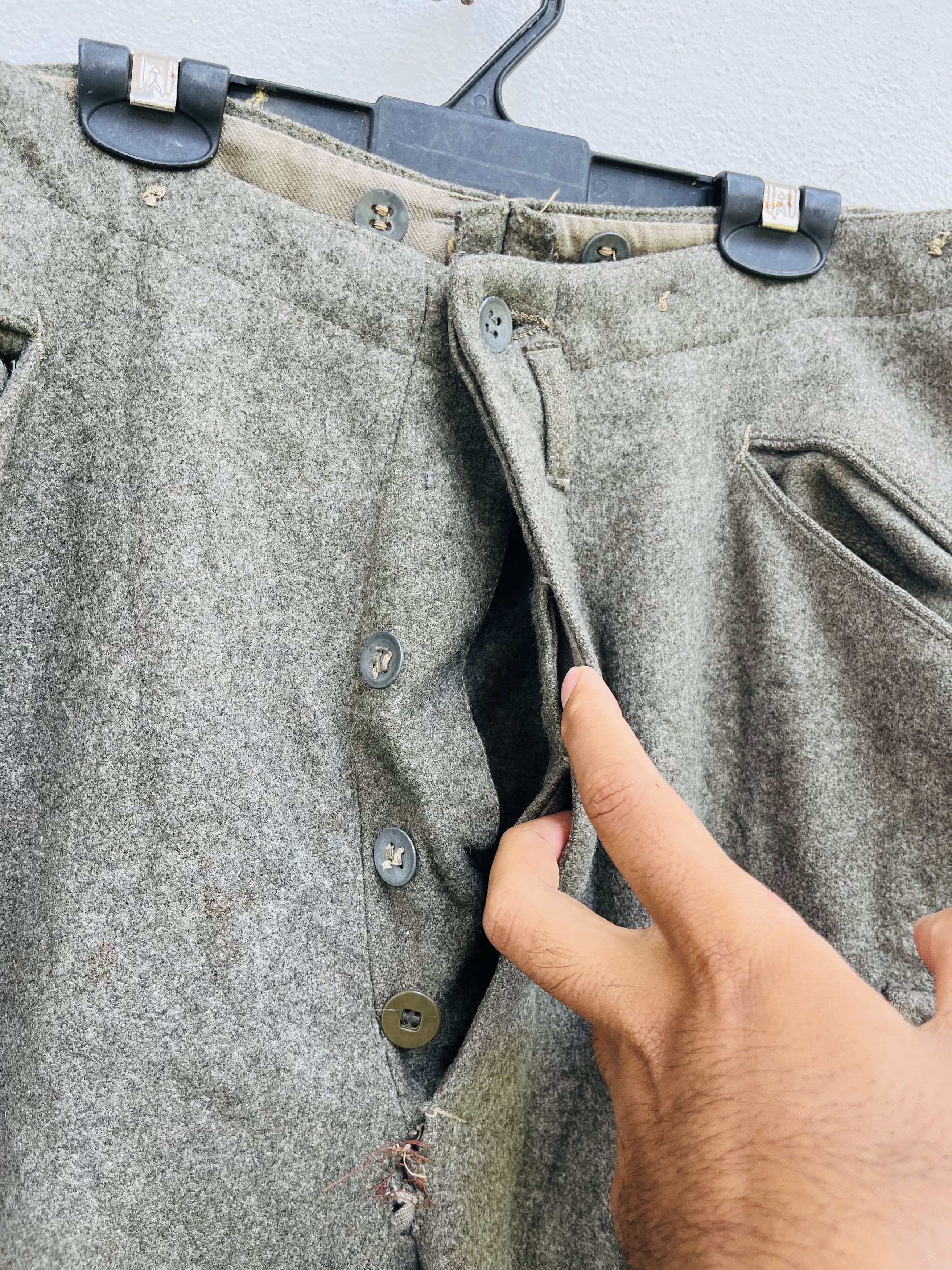 Vintage Vintage WW2 40s Swedish Military ACB Wool Pant Size US 30 / EU 46 - 6 Thumbnail