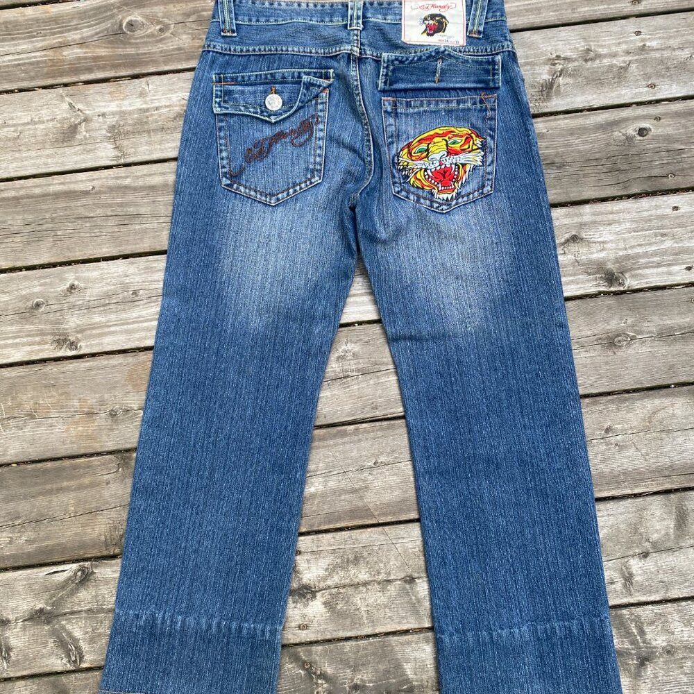 Ed Hardy Vintage Ed Hardy Embroidered Jeans By Christian Audigier Vi Size US 34 / EU 50 - 4 Thumbnail