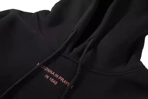 Japanese Brand × Vintage Pray Black Hoodie Sweatshirt Pullover Jersey Jumper Size US XL / EU 56 / 4 - 3 Thumbnail