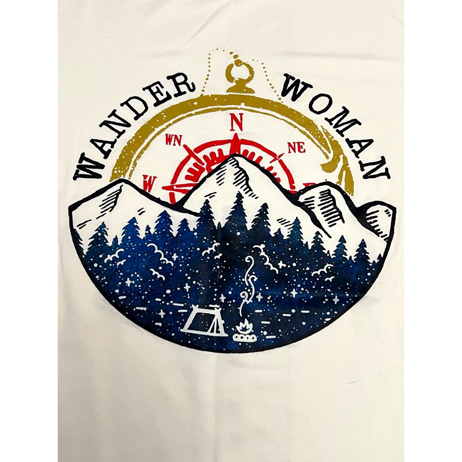 Other Wander Woman Compass Adventure T-Shirt | Camping Tee Large Size L / US 10 / IT 46 - 8 Thumbnail