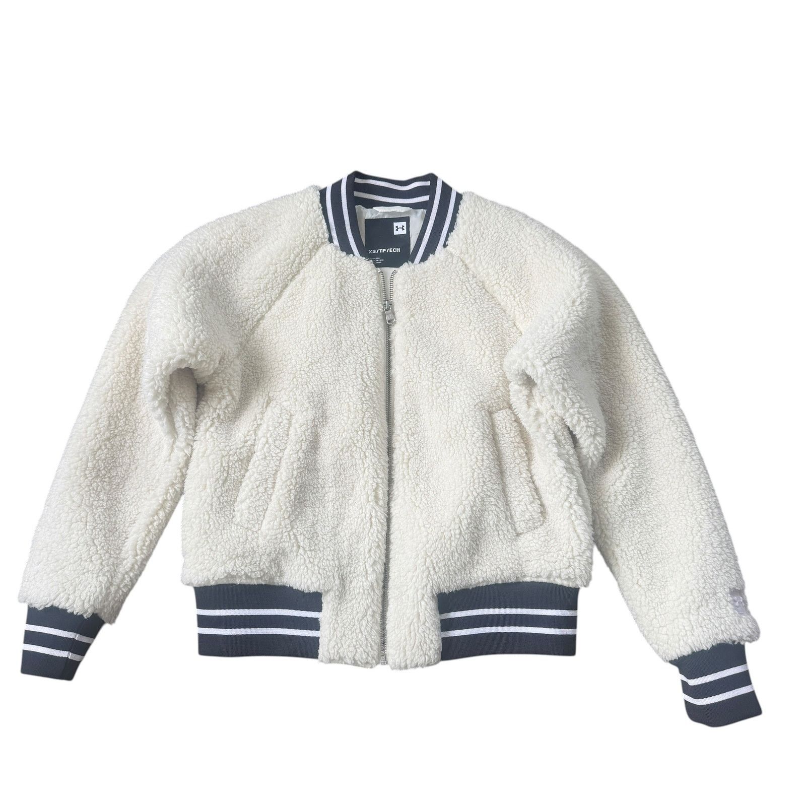 Under Armour Under Armour Be Seen Sherpa Bomber Jacket Size XS / US 0-2 / IT 36-38 - 2 Thumbnail