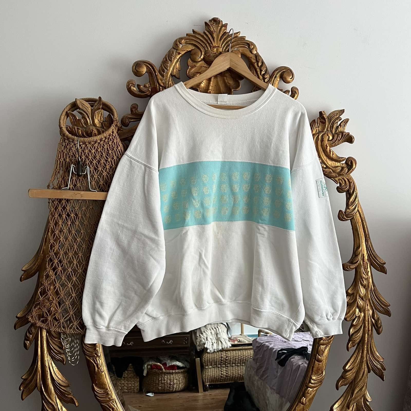 Quiksilver × Vintage Vintage Quiksilver Crewneck Pullover Sweatshirt Big Logo 90s Size US M / EU 48-50 / 2 - 1 Thumbnail