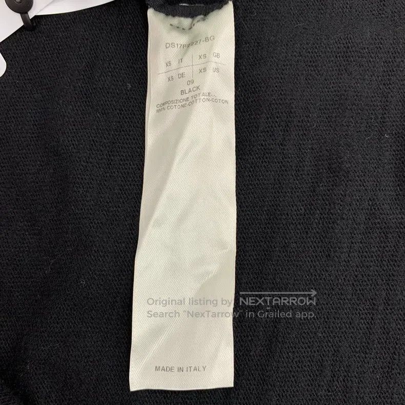 Rick Owens Rick Owens Black Design Hooded Long Sleeve Sweatshirt Size XS / US 0-2 / IT 36-38 - 6 Thumbnail