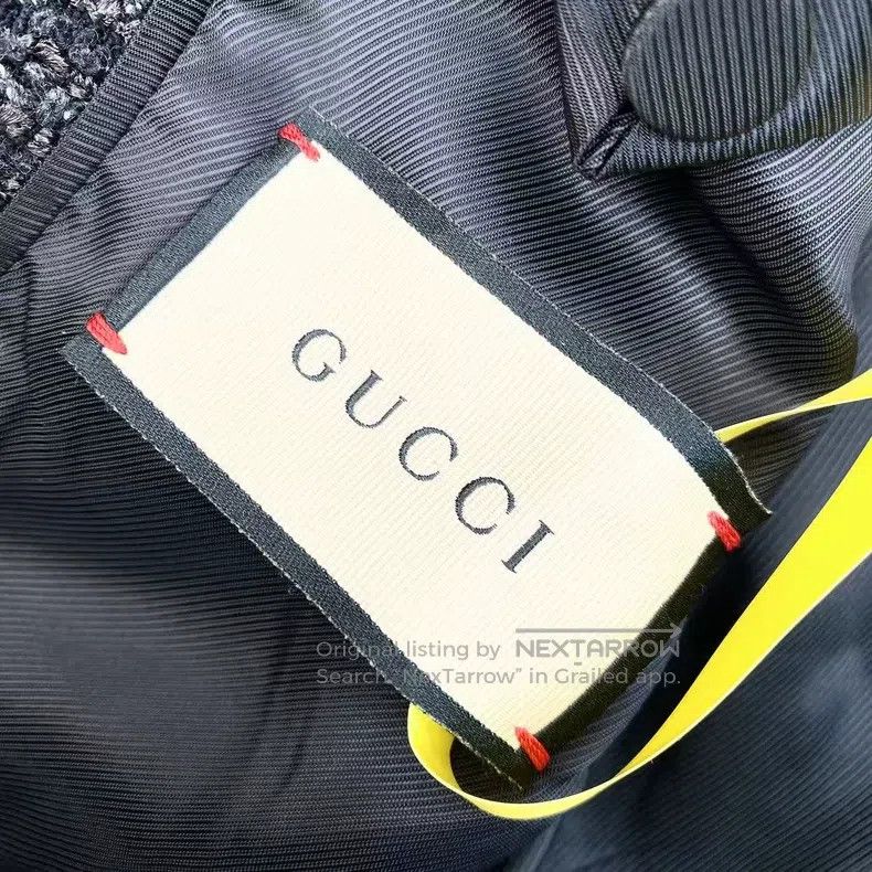 Gucci Gucci Dark gray coarse flower ni small fragrance style lap Size XS / US 0-2 / IT 36-38 - 4 Thumbnail