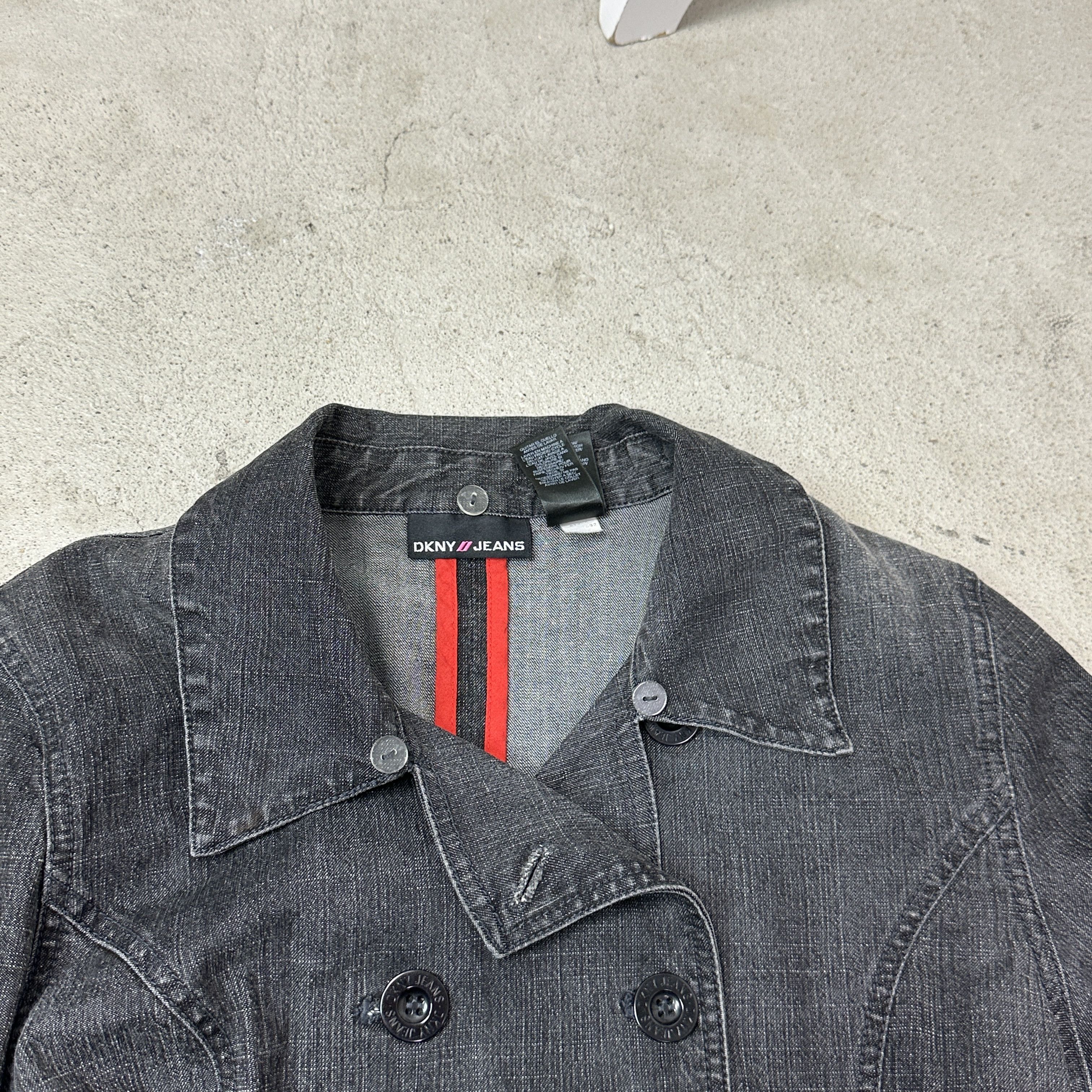 DKNY Vintage Big Buttons Fitted Office Siren DKNY Blazer Y2K Size M / US 6-8 / IT 42-44 - 7 Thumbnail