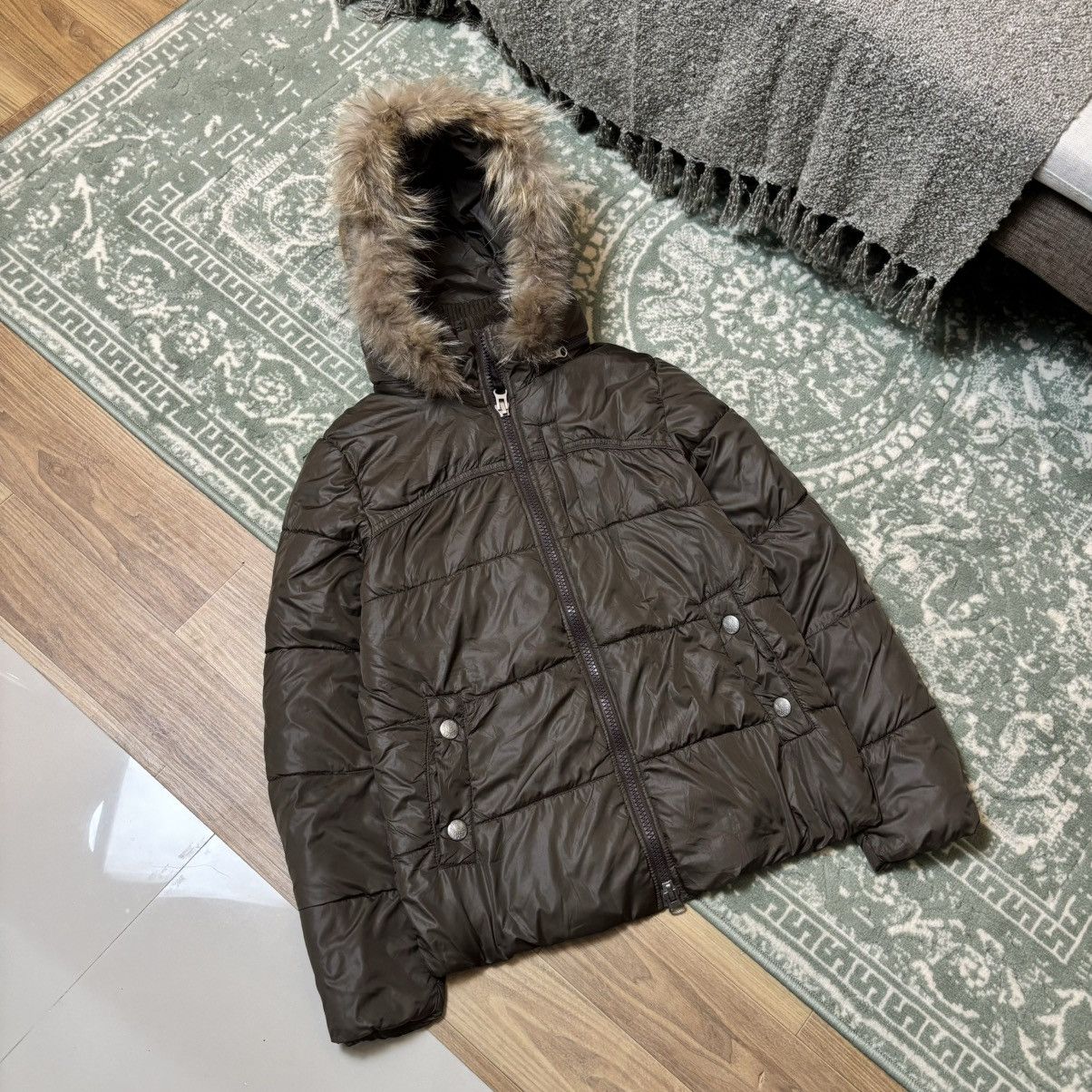 14th Addiction × Japanese Brand × Le Grande Bleu (L.G.B.) Double layer Down puffer Fur jacket IfSixWasNine LGB Style Size US M / EU 48-50 / 2 - 2 Thumbnail