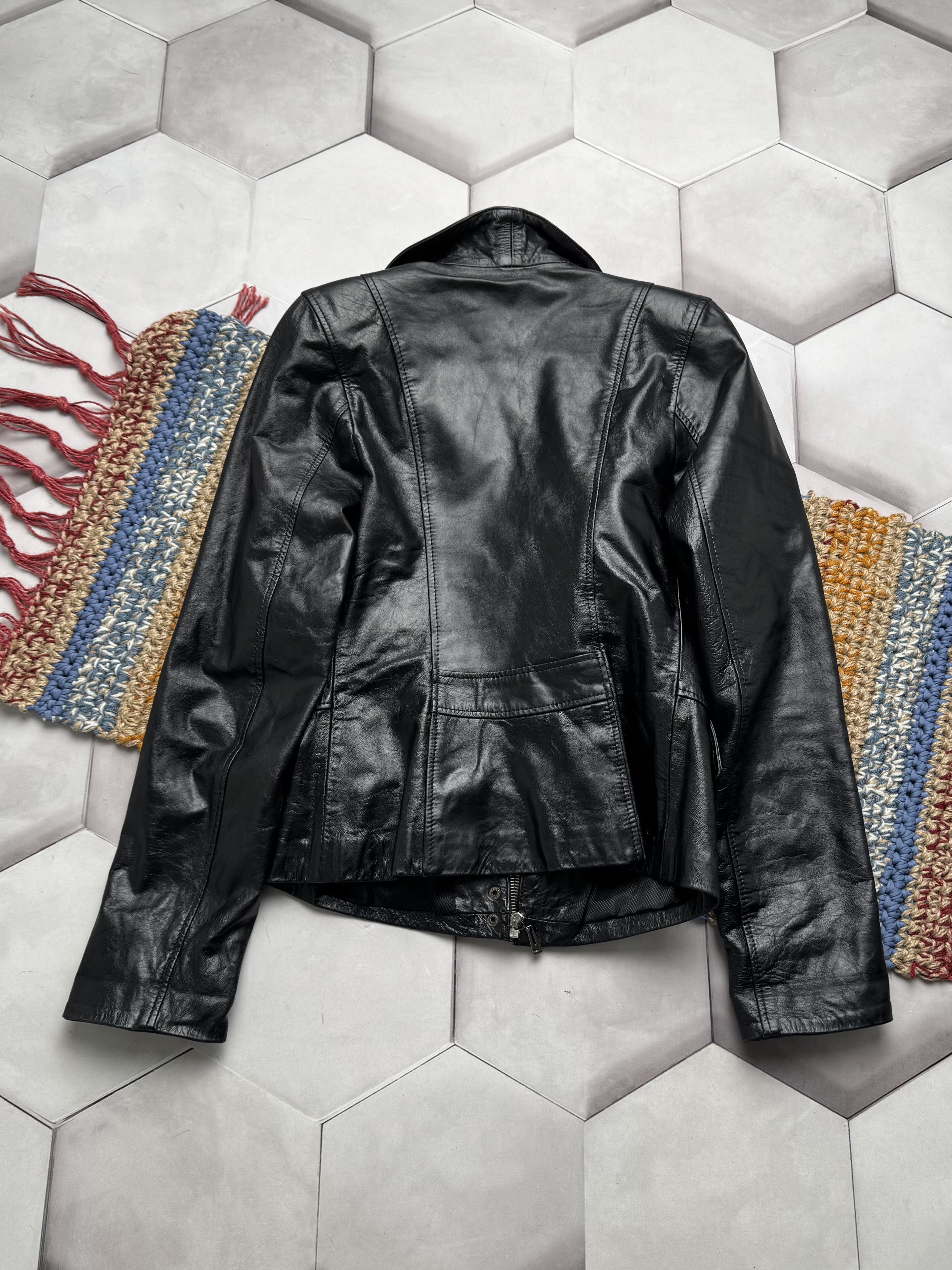 Vintage Vintage Cropped Leather Jacket (E4) Size M / US 6-8 / IT 42-44 - 9 Thumbnail