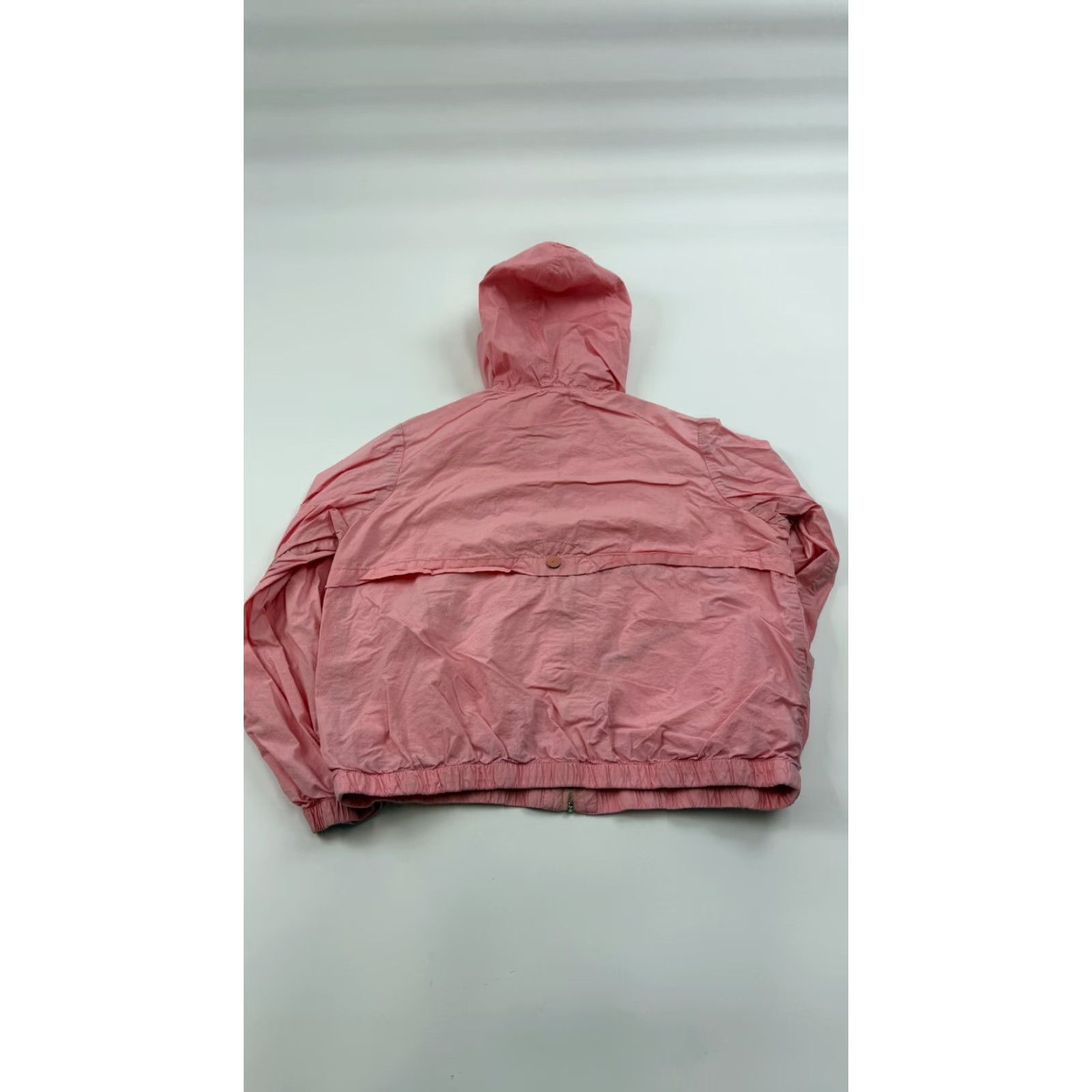 Anthropologie Anthropologie Jacket Womens Small Pink Crop Windbreaker Hooded Full Up Ett Twa Size S / US 4 / IT 40 - 2 Thumbnail