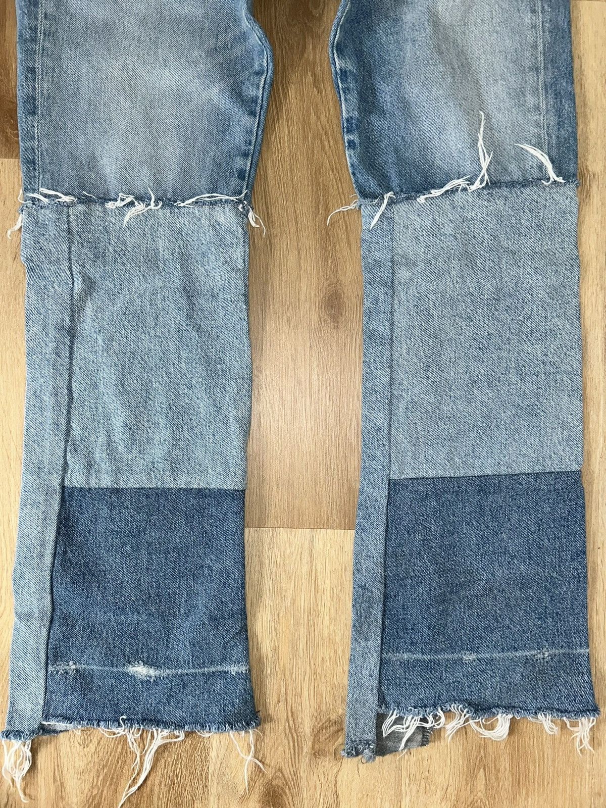 Zara Zara TRF Patchwork Denim Jeans Size 27" / US 4 / IT 40 - 2 Thumbnail