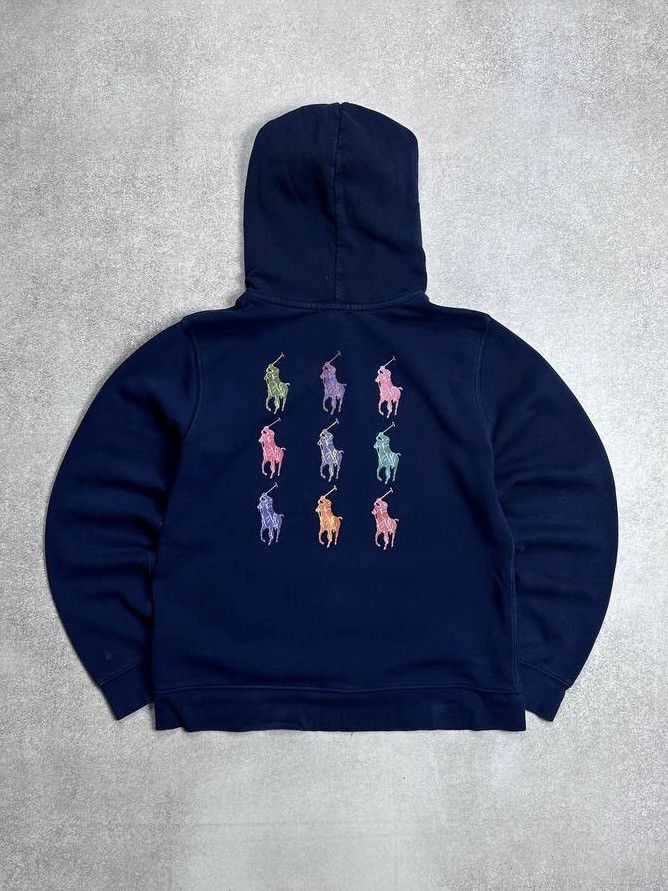 Polo Ralph Lauren Vintage Polo Ralph Lauren Multi Logo Big Pony Hoodie M Size US M / EU 48-50 / 2 - 1 Thumbnail
