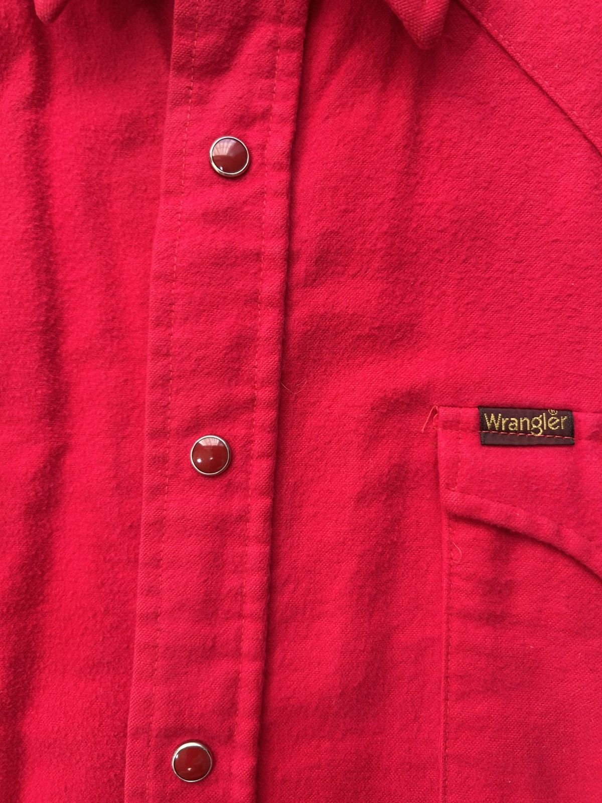 Wrangler Wrangler Red Western Snap Shirt USA Made 70s–80s M Rare Size US M / EU 48-50 / 2 - 3 Thumbnail