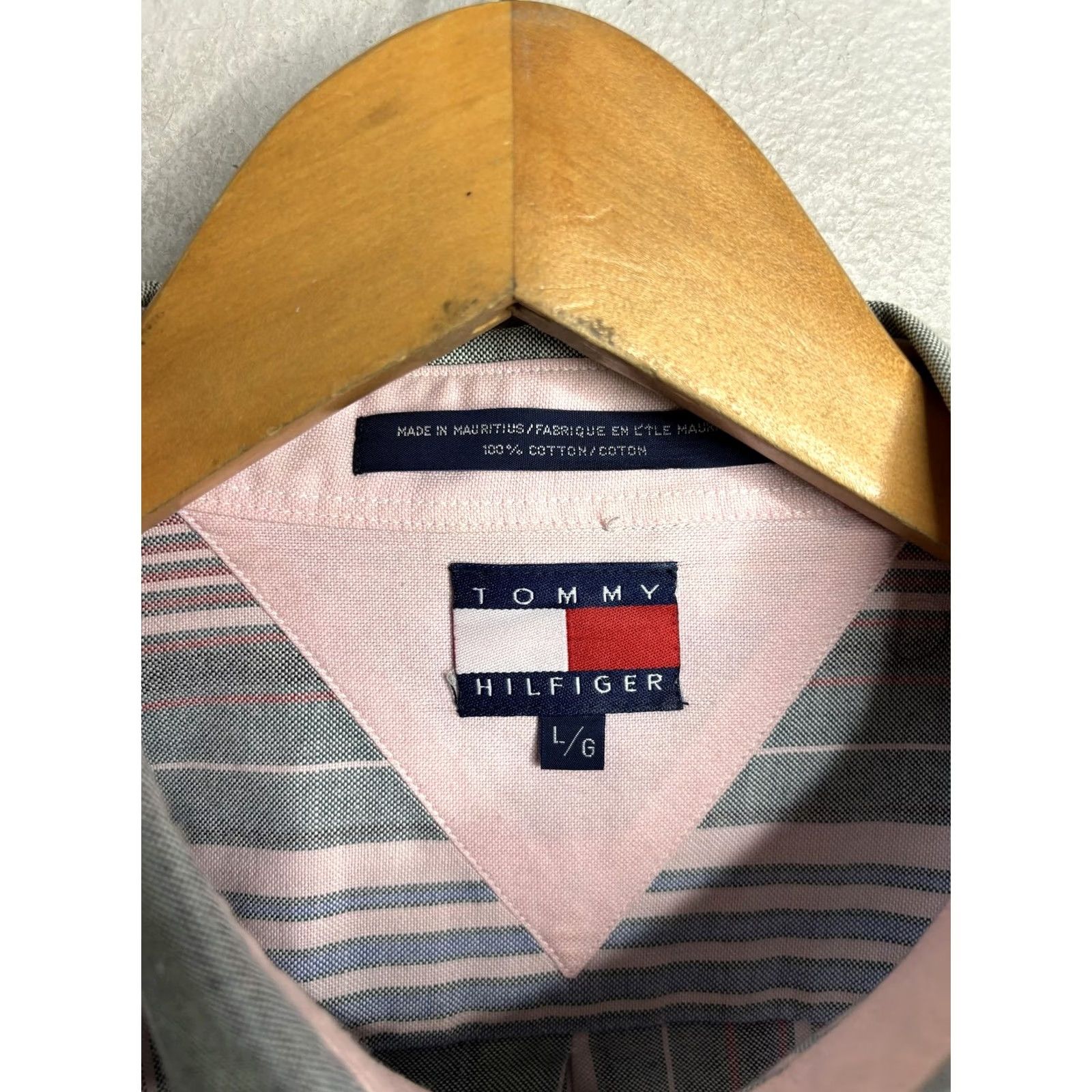 Tommy Hilfiger VINTAGE Tommy Hilfiger Shirt Mens L Multi Striped Pastel Casual Button Pocket Size US L / EU 52-54 / 3 - 4 Thumbnail