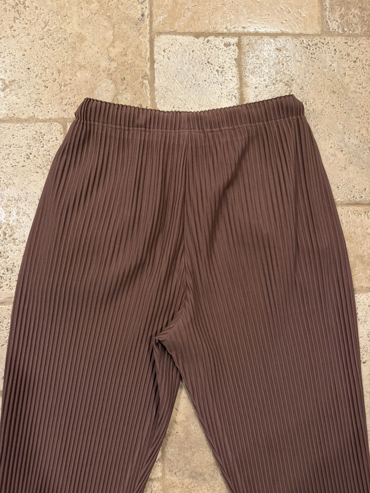 Homme Plisse Issey Miyake Homme Plisse Issey Miyake Pleated Brown Trouser Pants Size US 34 / EU 50 - 7 Thumbnail