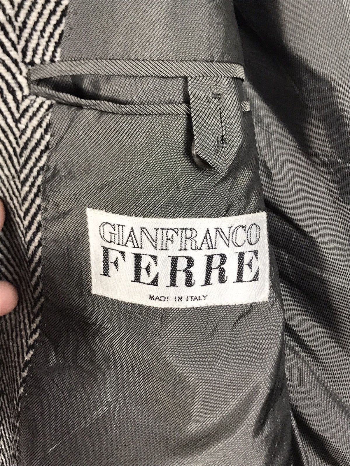 Gianfranco Ferre ⚡️Vintage Gianfranco Ferre Wool Tweed Single Breast Coat Size 44R - 10 Thumbnail