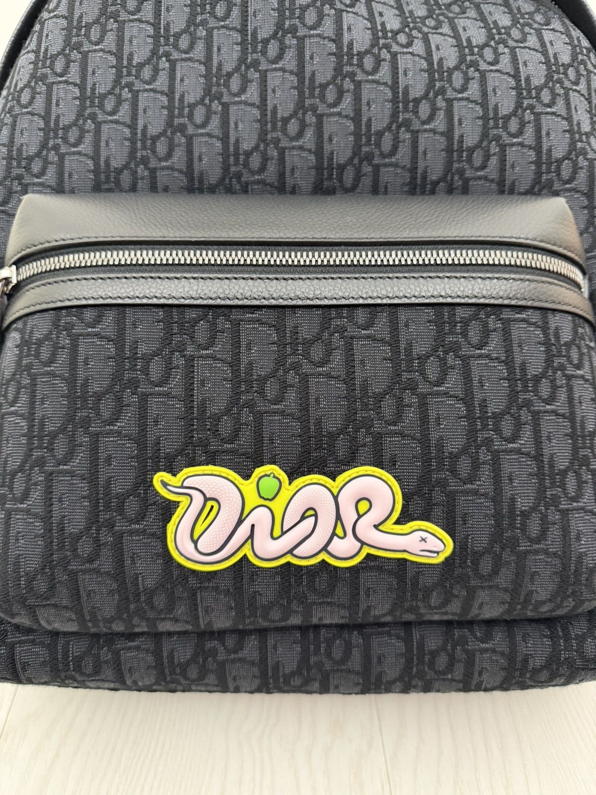 Dior × Kaws Dior X KAWS Rider 2.0 Zipped Backpack Black Size ONE SIZE - 9 Thumbnail