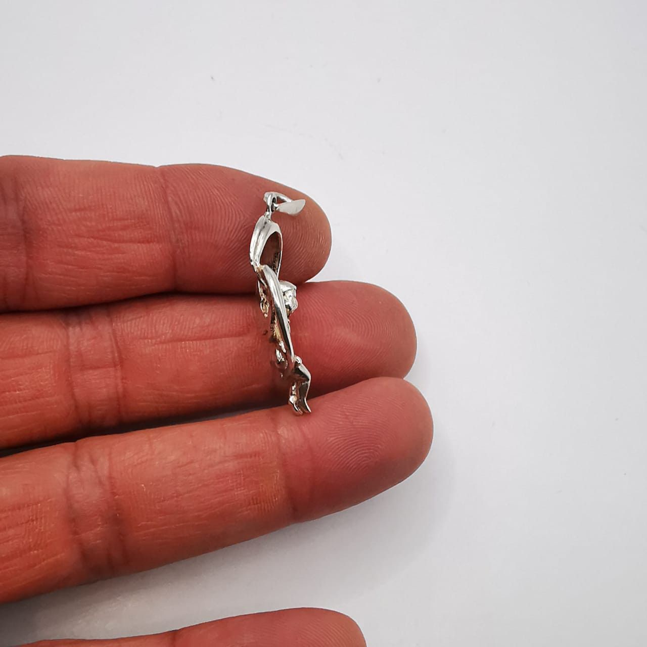 Sterling Silver Vintage Pendant "Little angel" made of 925 silver 4,60g Size ONE SIZE - 7 Thumbnail