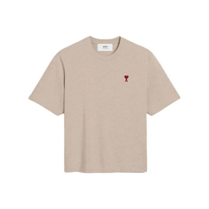 AMI Ami Red Heart Cotton T-Shirt -2507 Size US S / EU 44-46 / 1 - 1 Thumbnail