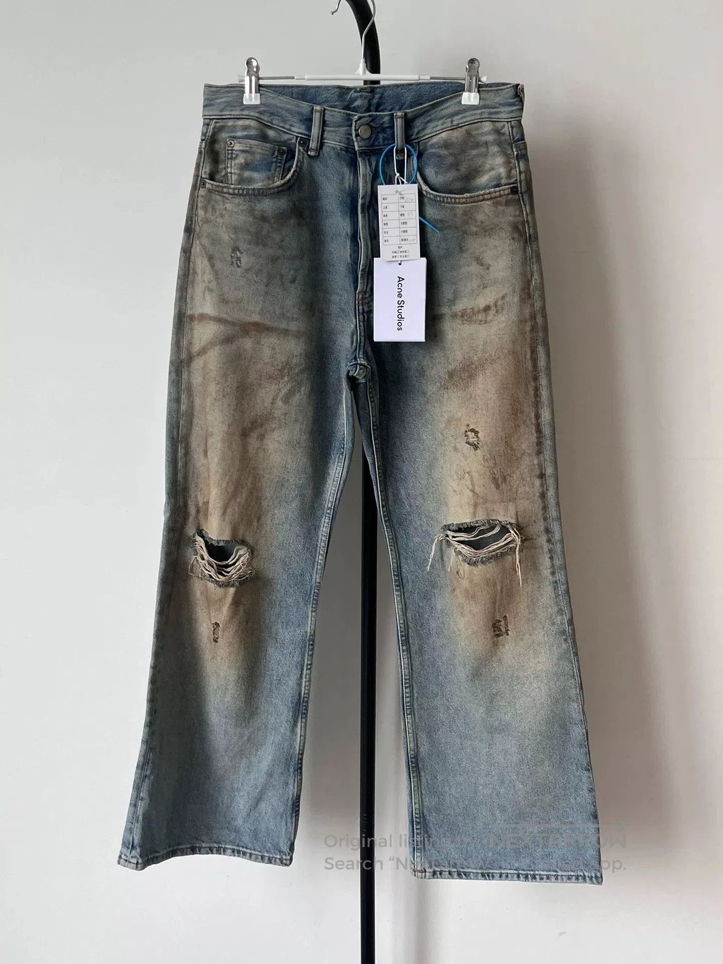 Acne Studios Acne Studios Blue Wide. Size US 29 - 1 Thumbnail