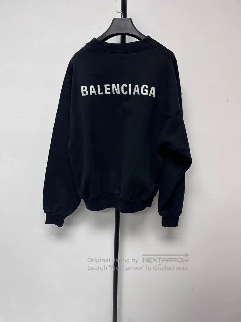 Balenciaga Balenciaga Back Big Logo Printed Hoodie Size US XS / EU 42 / 0 - 1 Thumbnail
