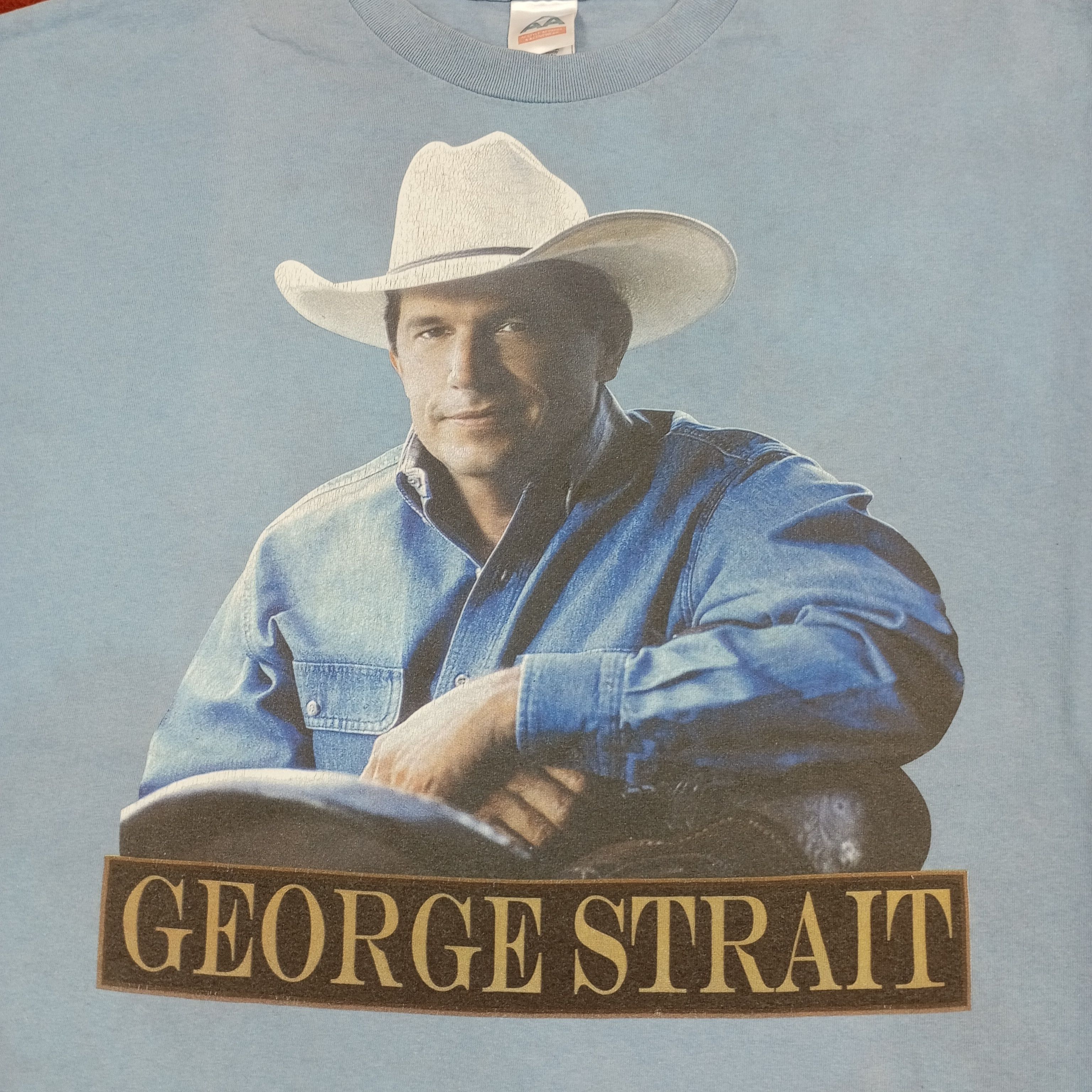 Band Tees × Vintage George Strait Music Singer Phototees Style Tshirt Size US XXL / EU 58 / 5 - 2 Thumbnail