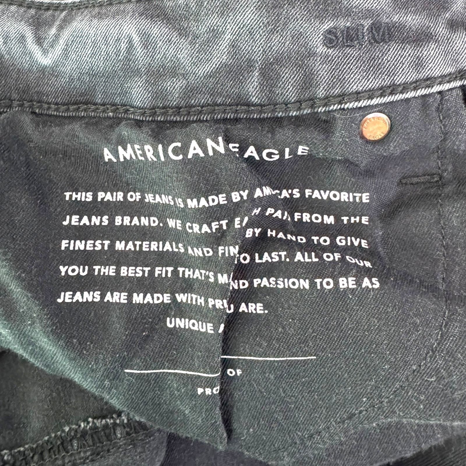 American Eagle Outfitters American Eagle Slim Straight Jeans Men's 31x32 Black Size US 31 - 11 Thumbnail
