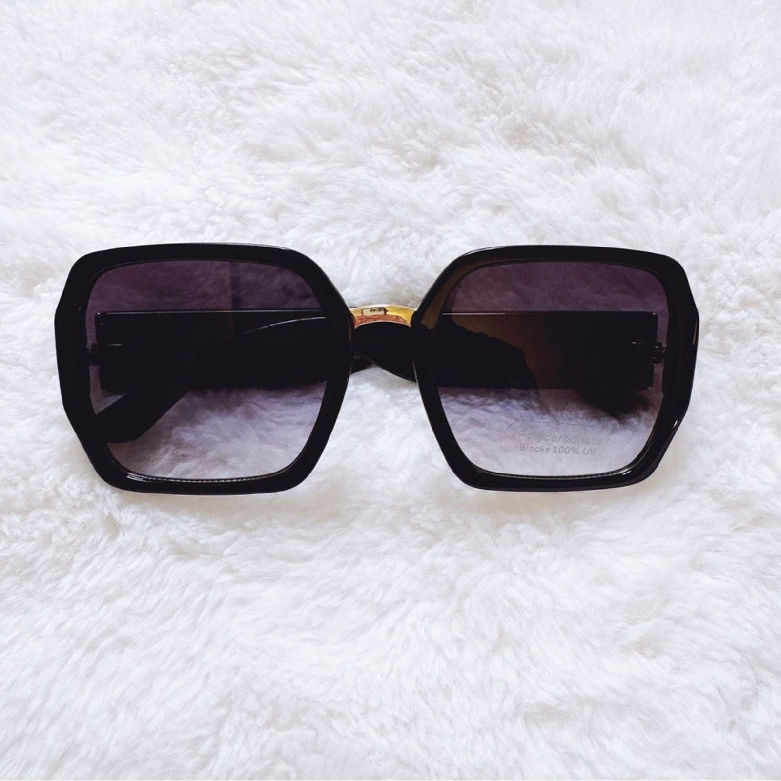 Other Layla Black Sleek Square Sunglasses Size ONE SIZE - 1 Thumbnail